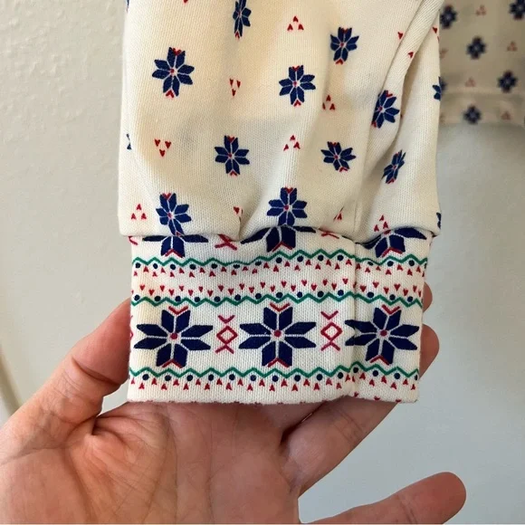 Vintage Venizia White Mod Patterned Long Sleeve Turtle Neck Contrast Cuff granny - Picture 3 of 10